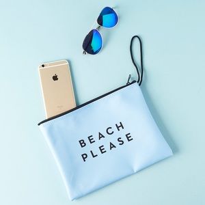 Milly ‘Beach Please’ Blue Water Resistant Bag